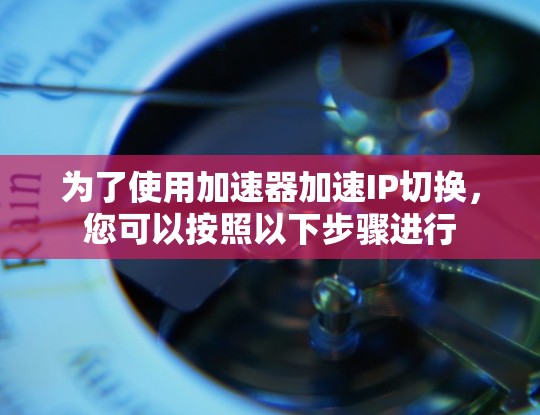 为了使用加速器加速IP切换,您可以按照以下步骤进行
